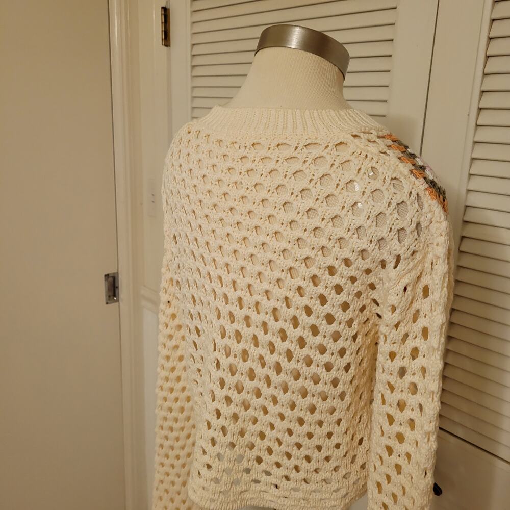 Crochet Patchwork Granny Square Cardigan Debute C… - image 5